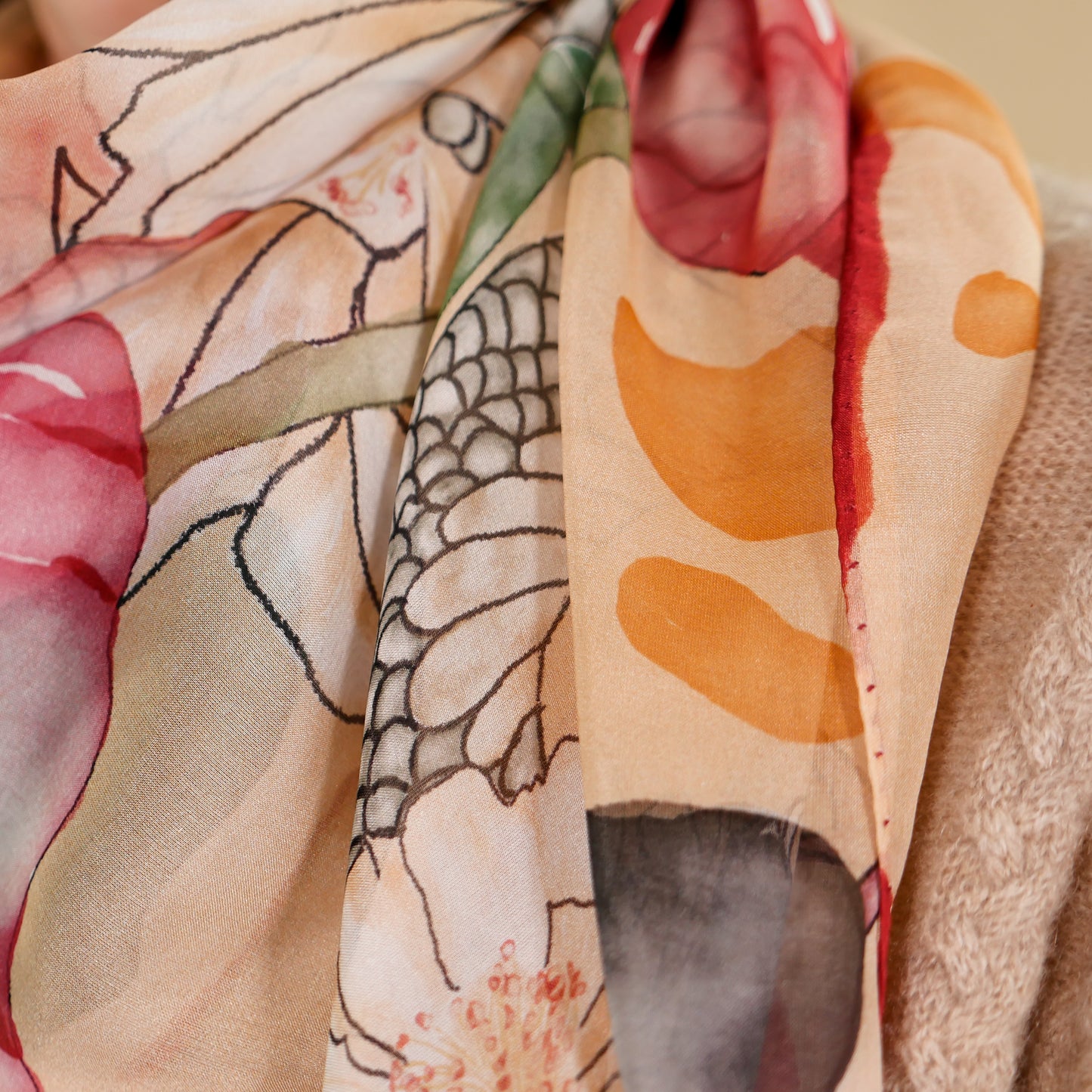 Soft Autumn Tiger & Schlange (Chiffon)