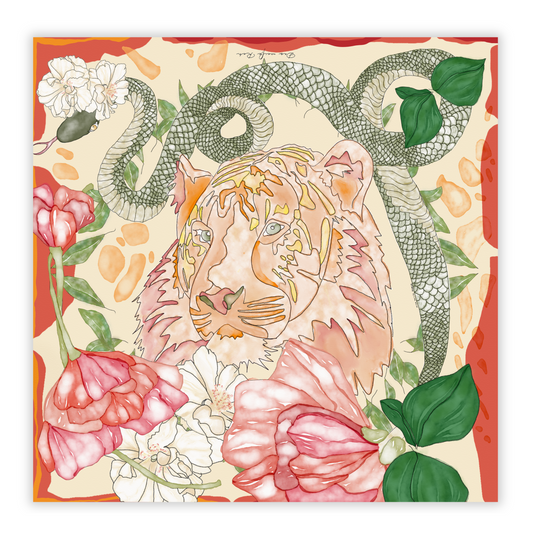 Soft Autumn Tiger & Schlange (Chiffon)
